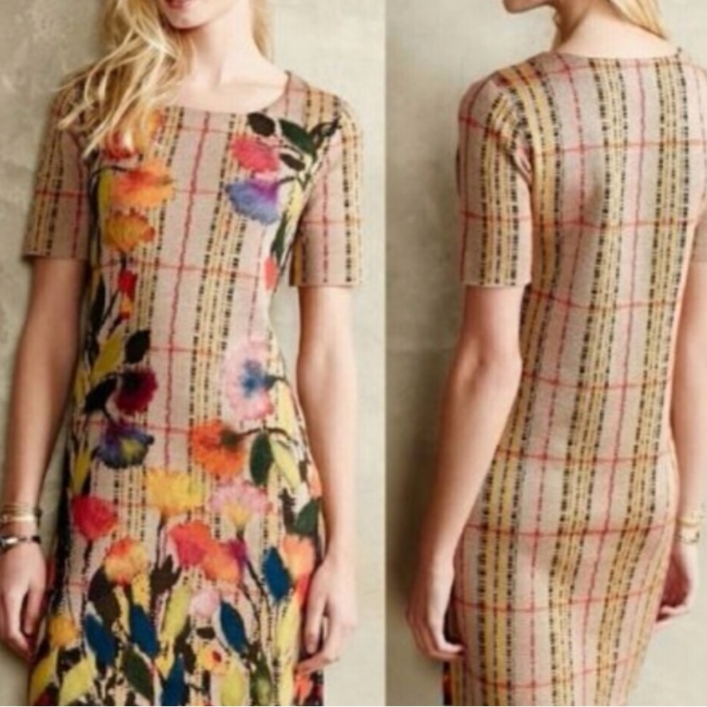 Troubadour - Anthropologie - Short Sleeve Wool/Acrylic Dress